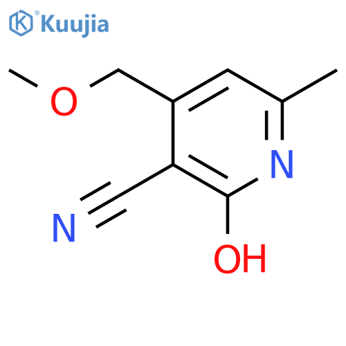 1,2-Dihydro-4-(methoxymethyl)-6-methyl-5-nitro-2-oxonicotinonitrile structure