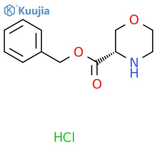 (S)-benzyl morpholine-3-carboxylate hydrochloride structure