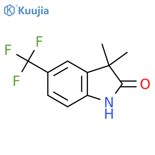3,3-Dimethyl-5-(trifluoromethyl)indolin-2-one structure