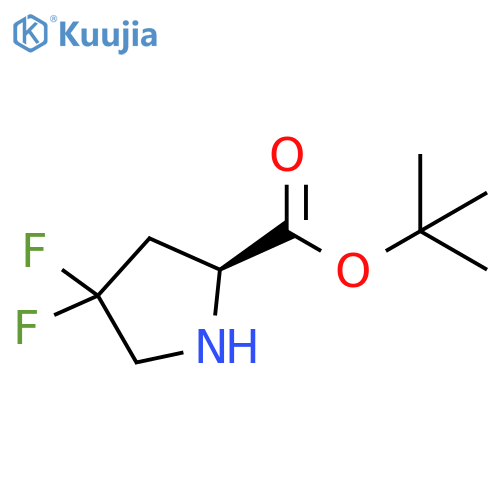 L-Proline, 4,4-difluoro-, 1,1-dimethylethyl ester structure