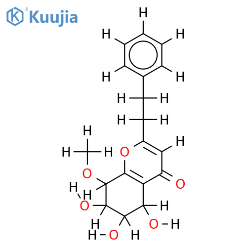 5alpha,6beta,7beta-trihydroxy-8alpha-methoxy-2-(2-phenylethyl)-5,6,7,8-tetrahydrochromone structure