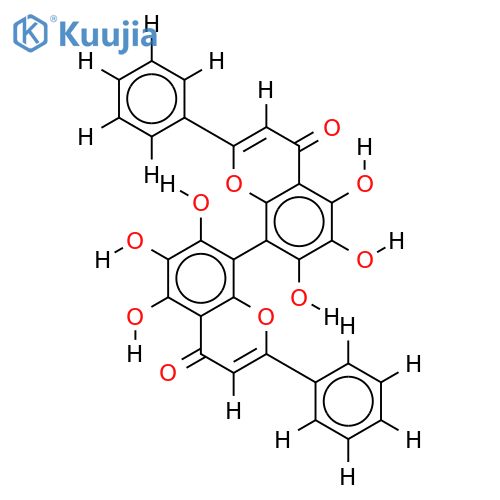 5,5",6,6",7,7"-Hexahydroxy-8,8"-biflavone structure