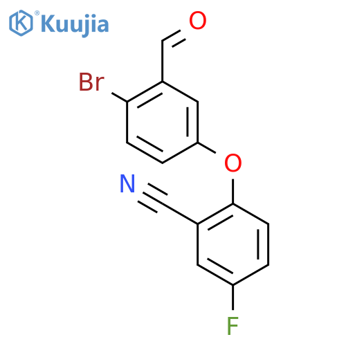 2-(4-bromo-3-formylphenoxy)-5-fluorobenzonitrile structure