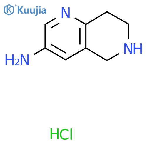 5,6,7,8-Tetrahydro-1,6-naphthyridin-3-amine hydrochloride structure