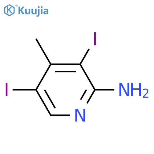 3,5-Diiodo-4-methylpyridin-2-amine structure