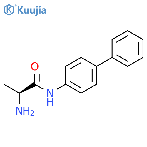 Propanamide, 2-amino-N-[1,1'-biphenyl]-4-yl-, (2S)- structure