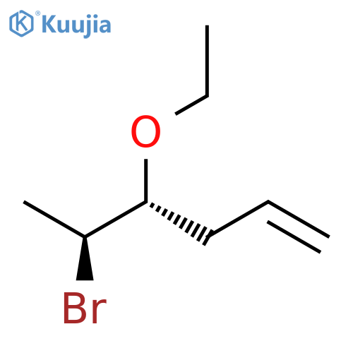 1-Hexene, 5-bromo-4-ethoxy-, (R*,S*)- structure