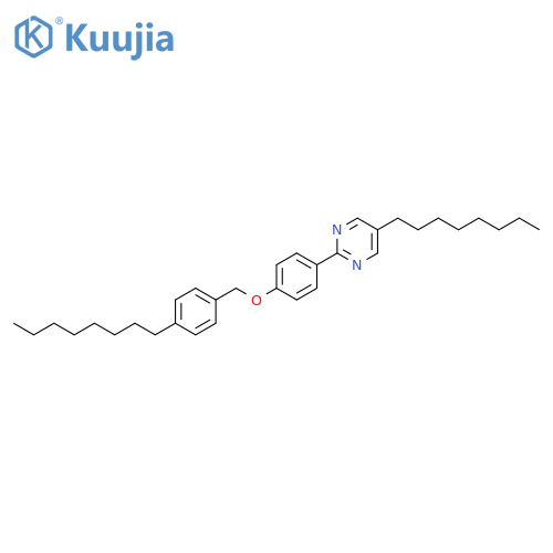 Pyrimidine, 5-octyl-2-[4-[(4-octylphenyl)methoxy]phenyl]- structure