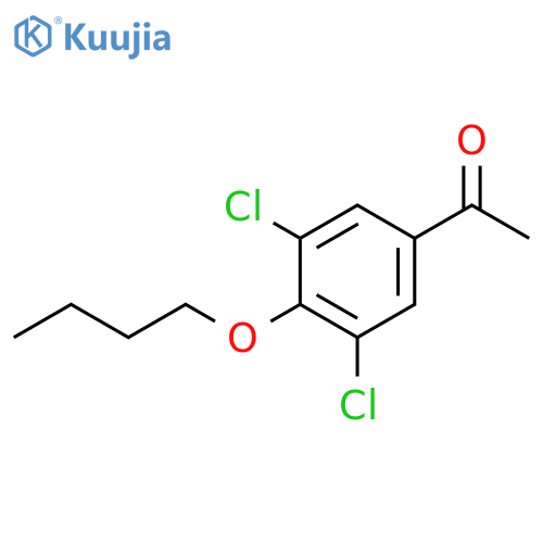 1-(4-Butoxy-3,5-dichlorophenyl)ethanone structure