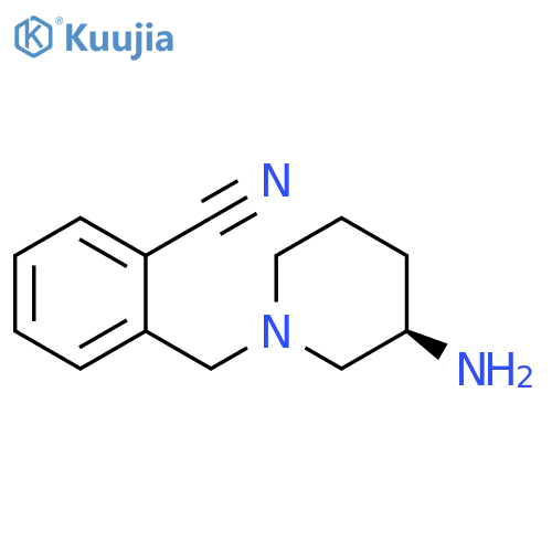 N1-(2-Cyanobenzyl)-3-aminopiperidine structure