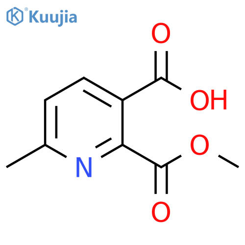 dimethyl 6-methylpyridine-2,3-dicarboxylate structure