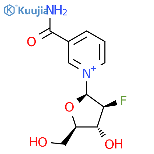 1-(2-Fluoro-2-deoxy-beta-D-arabinofuranosyl)-3-carbamoylpyridinium structure