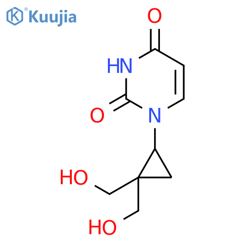 2,4(1H,3H)-Pyrimidinedione, 1-[2,2-bis(hydroxymethyl)cyclopropyl]- structure