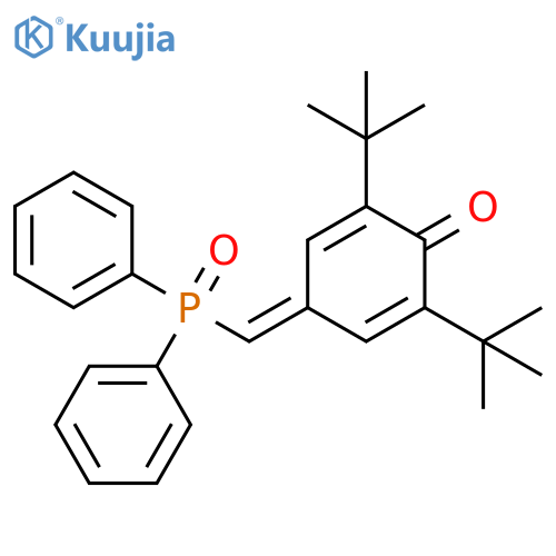 2,5-Cyclohexadien-1-one, 2,6-bis(1,1-dimethylethyl)-4-[(diphenylphosphinyl)methylene]- structure