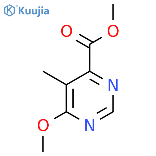 Methyl 6-methoxy-5-methyl-4-pyrimidinecarboxylate structure
