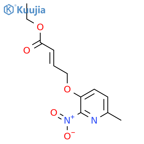 Ethyl (E)-4-[(6-methyl-2-nitro-3-pyridinyl)oxy]-2-butenoate structure