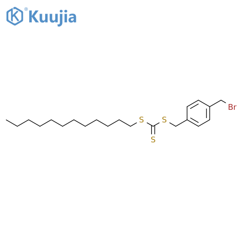 Carbonotrithioic acid, [4-(bromomethyl)phenyl]methyl dodecyl ester structure
