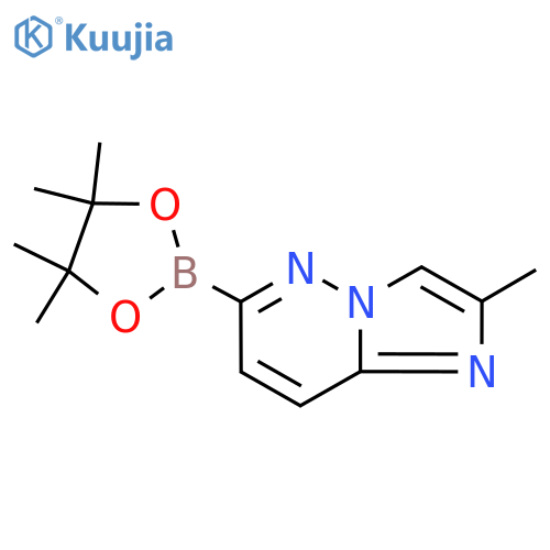 2-Methyl-6-(4,4,5,5-tetramethyl-1,3,2-dioxaborolan-2-YL)imidazo[1,2-B]pyridazine structure