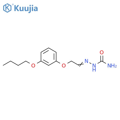 Hydrazinecarboxamide, 2-[2-(3-butoxyphenoxy)ethylidene]- structure