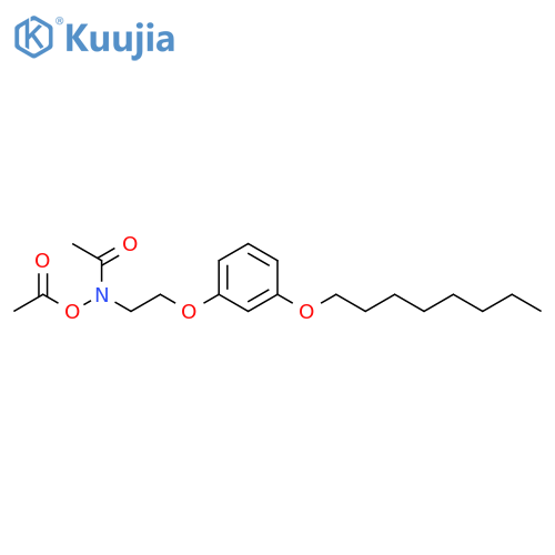 Acetamide, N-(acetyloxy)-N-[2-[3-(octyloxy)phenoxy]ethyl]- structure