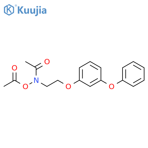 Acetamide, N-(acetyloxy)-N-[2-(3-phenoxyphenoxy)ethyl]- structure