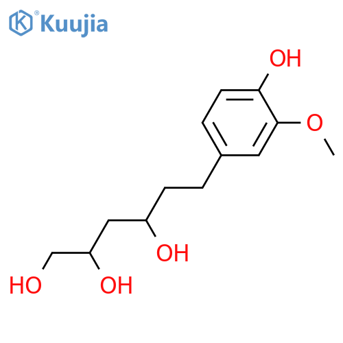 6-(3,4-Dihydroxyphenyl)-1,2,4-hexanetriol; (2R*,4S*)-form, 3'-Me ether structure