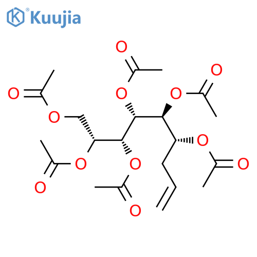 D-glycero-L-gulo-Non-8-enitol, 7,8,9-trideoxy-, hexaacetate structure