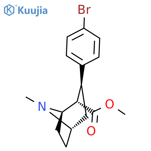 Methyl (1R,2S,3S,5S)-3-(4-bromophenyl)-8-methyl-8-azabicyclo[3.2.1]octane-2-carboxylate structure