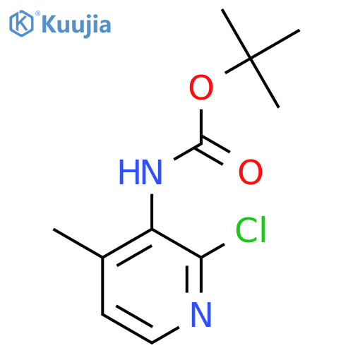 tert-butyl N-(2-chloro-4-methylpyridin-3-yl)carbamate structure