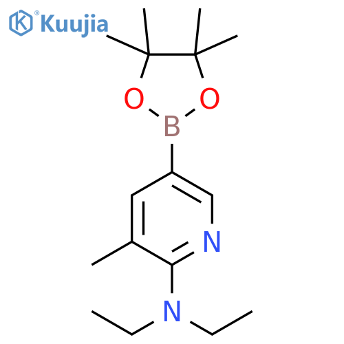 N,N-diethyl-3-Methyl-5-(4,4,5,5-tetraMethyl-1,3,2-dioxaborolan-2-yl)pyridin-2-aMine structure