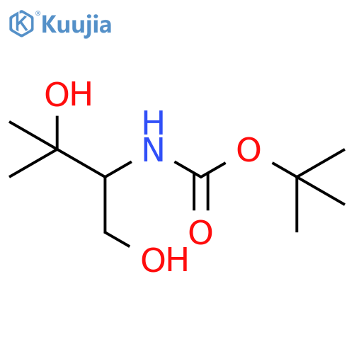 Tert-butyl (1,3-dihydroxy-3-methylbutan-2-YL)carbamate structure
