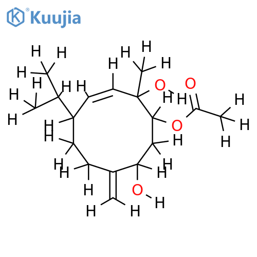 3-Ac-(1beta,3beta,4beta,5E)-5,10(14)-Germacradiene-1,3,4-triol structure