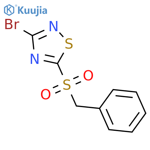 3-Bromo-5-(phenylmethanesulfonyl)-1,2,4-thiadiazole structure
