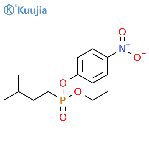 Phosphonic acid, (3-methylbutyl)-, ethyl 4-nitrophenyl ester structure