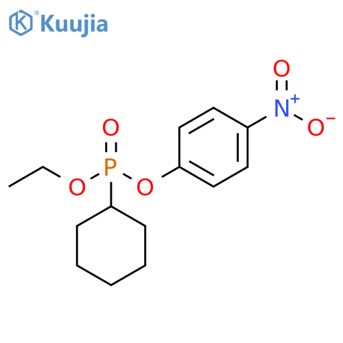 Phosphonic acid, cyclohexyl-, ethyl 4-nitrophenyl ester structure
