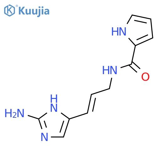 1H-Pyrrole-2-carboxamide,N-[(2E)-3-(2-amino-1H-imidazol-4-yl)-2-propenyl]- (9CI) structure
