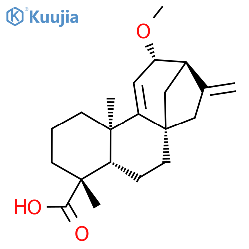 (1S,4S,5R,9R,12S,13R)-12-Methoxy-5,9-dimethyl-14-methylidenetetracyclo[11.2.1.01,10.04,9]hexadec-10-ene-5-carboxylic acid structure