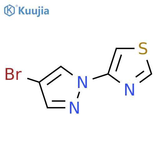 4-(4-bromo-1H-pyrazol-1-yl)thiazole structure