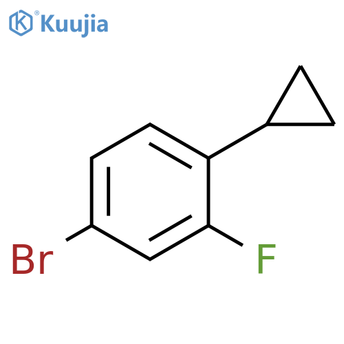 4-bromo-1-cyclopropyl-2-fluorobenzene structure