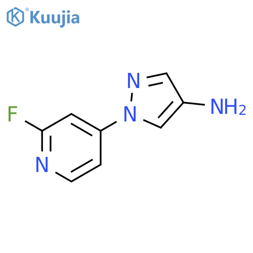 4-Amino-1-(2-fluoro-4-pyridyl)pyrazole structure