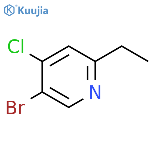 5-Bromo-4-chloro-2-ethylpyridine structure