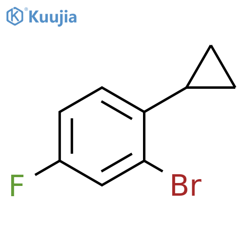 5-FLUORO-2-CYCLOPROPYLBROMOBENZENE structure