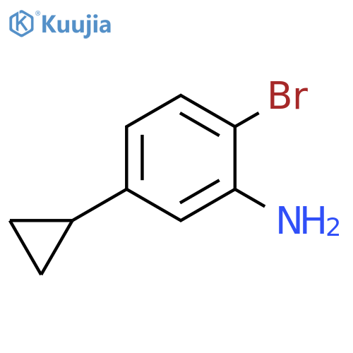 2-bromo-5-cyclopropylaniline structure