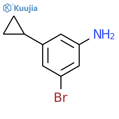 3-bromo-5-cyclopropylaniline structure