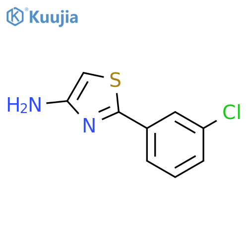 2-(3-chlorophenyl)-1,3-thiazol-4-amine structure