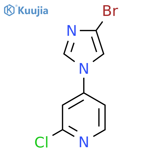4-(4-bromo-1H-imidazol-1-yl)-2-chloropyridine structure