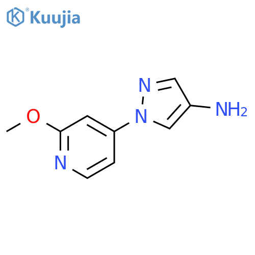 4-Amino-1-(2-methoxy-4-pyridyl)pyrazole structure