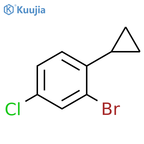 2-bromo-4-chloro-1-cyclopropylbenzene structure