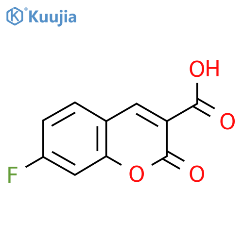 7-Fluoro-2-oxo-2H-chromene-3-carboxylic acid structure