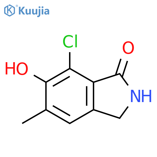 7-chloro-6-hydroxy-5-methyl-2,3-dihydro-1H-isoindol-1-one structure